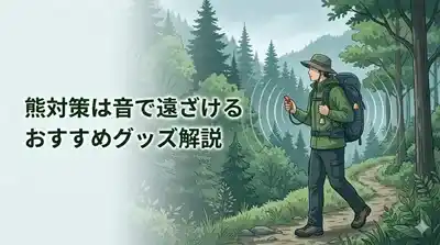 熊対策は音で遠ざける、おすすめグッズ解説